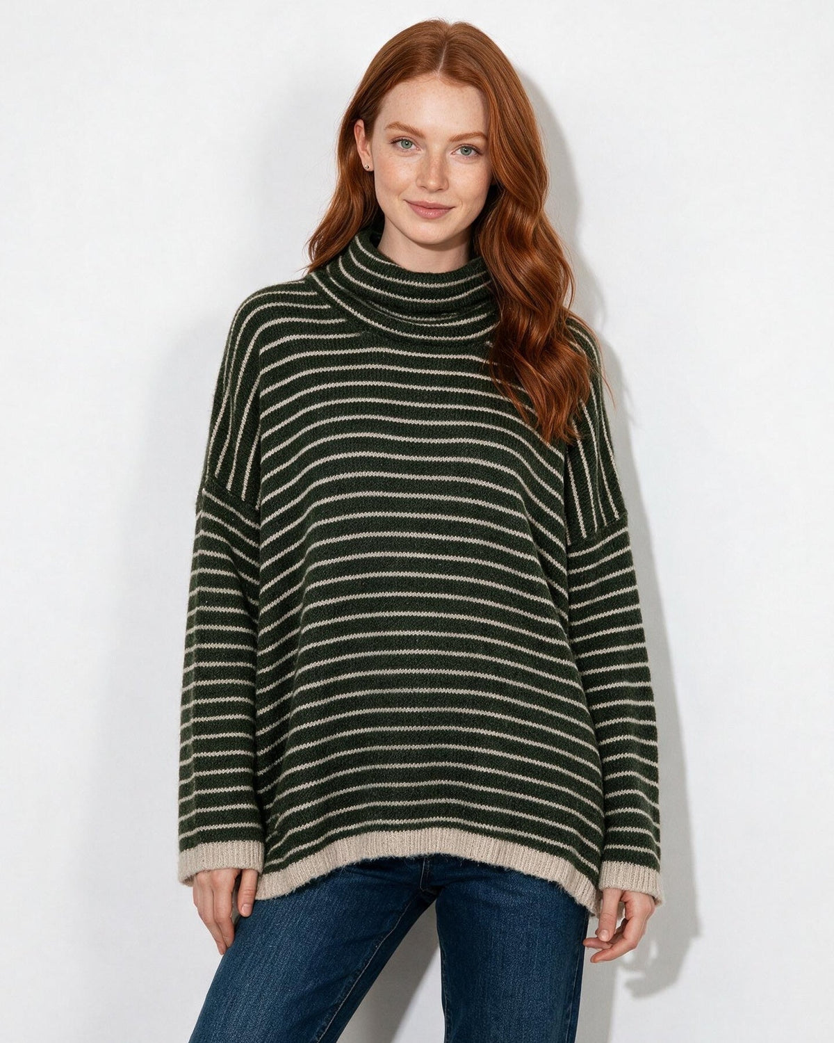 Loovay Marélisse Gestreepte Oversized Coltrui