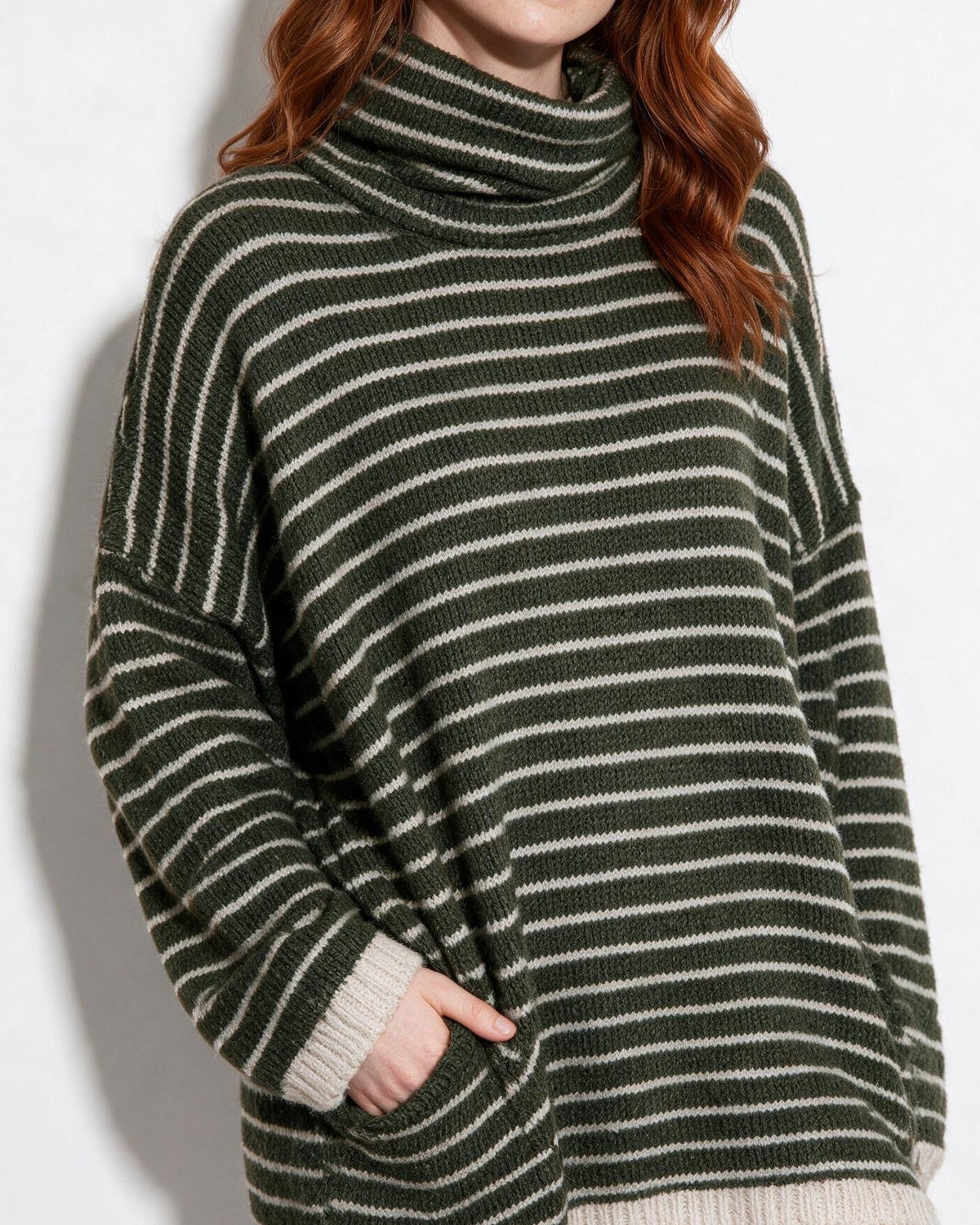 Loovay Marélisse Gestreepte Oversized Coltrui