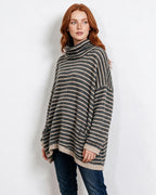 Loovay Marélisse Gestreepte Oversized Coltrui