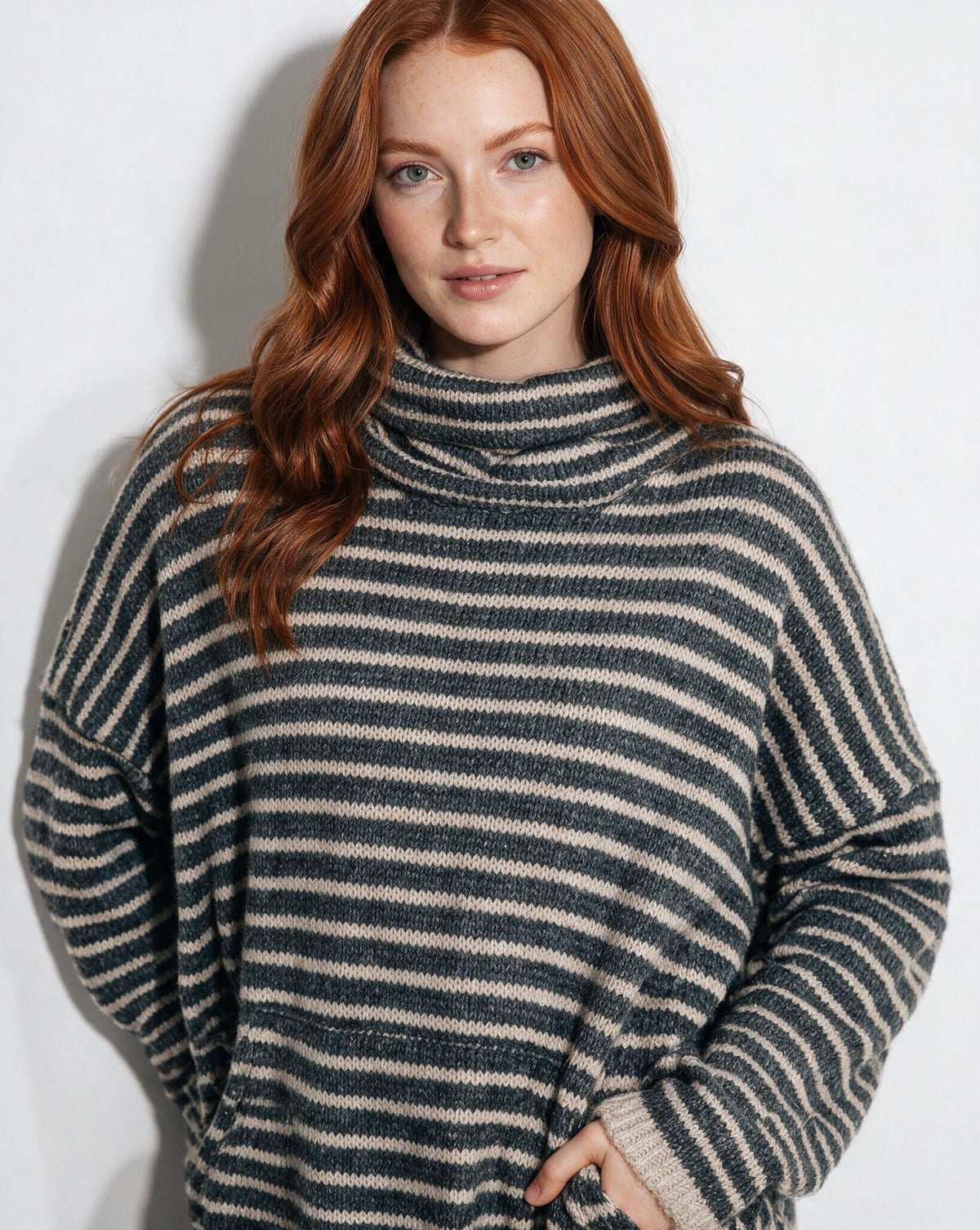 Loovay Marélisse Gestreepte Oversized Coltrui