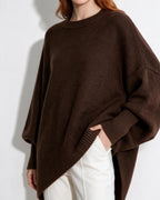 Loovay Noravie Oversized Trui, Asymmetrische Zoom