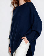 Loovay Noravie Oversized Trui, Asymmetrische Zoom