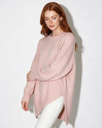 Loovay Noravie Oversized Trui, Asymmetrische Zoom