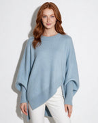 Loovay Noravie Oversized Trui, Asymmetrische Zoom