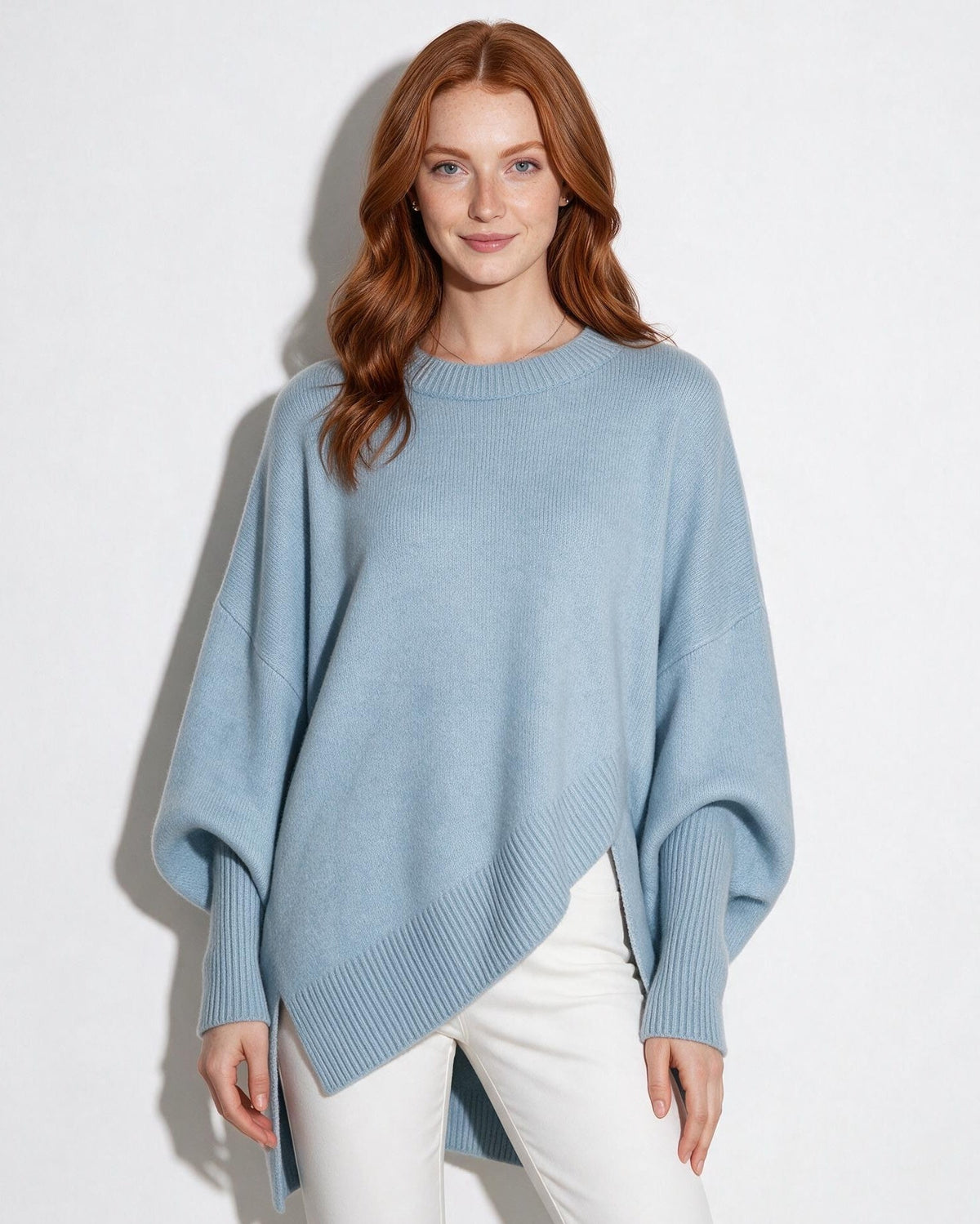 Loovay Noravie Oversized Trui, Asymmetrische Zoom