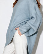 Loovay Noravie Oversized Trui, Asymmetrische Zoom