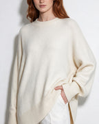 Loovay Noravie Oversized Trui, Asymmetrische Zoom