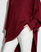 Loovay Noravie Oversized Trui, Asymmetrische Zoom