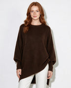 Loovay Noravie Oversized Trui, Asymmetrische Zoom