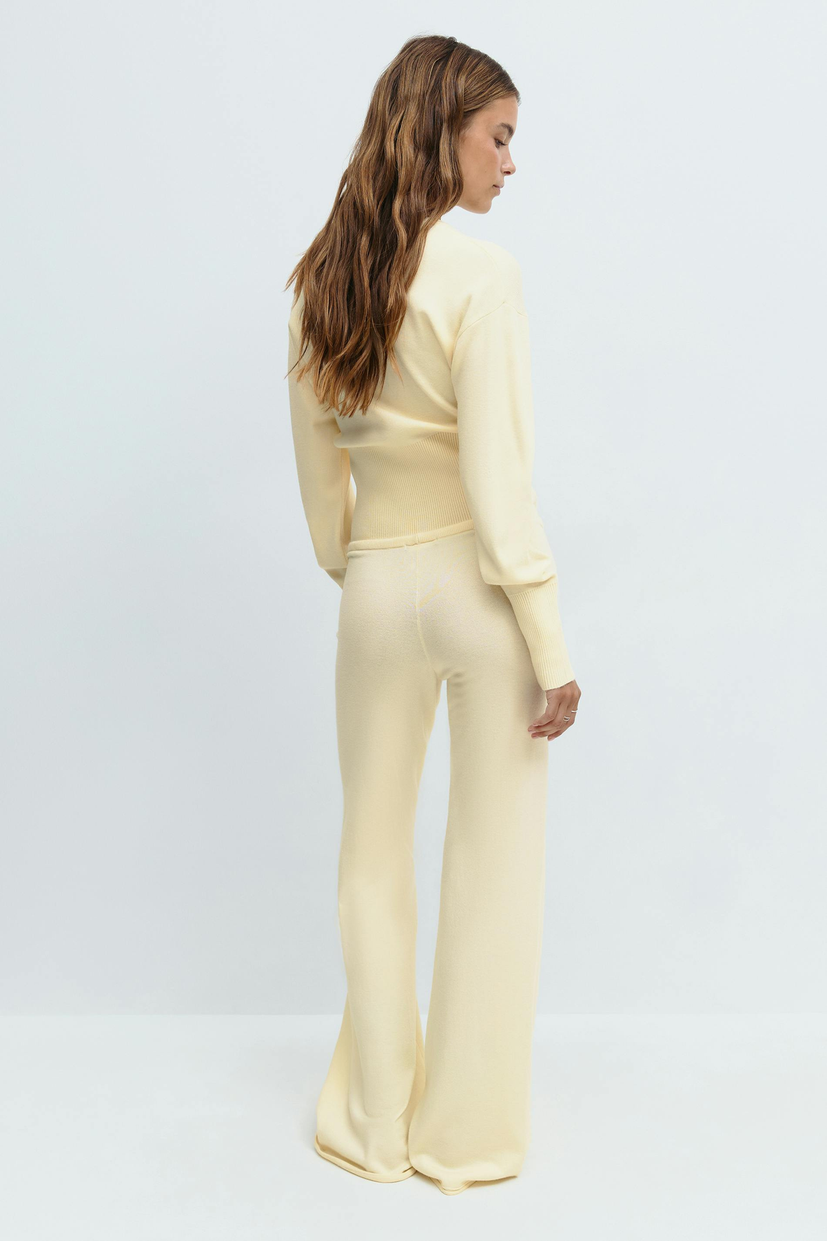 Loovay Maillevie Gebreide Loungeset met Wijde Broek