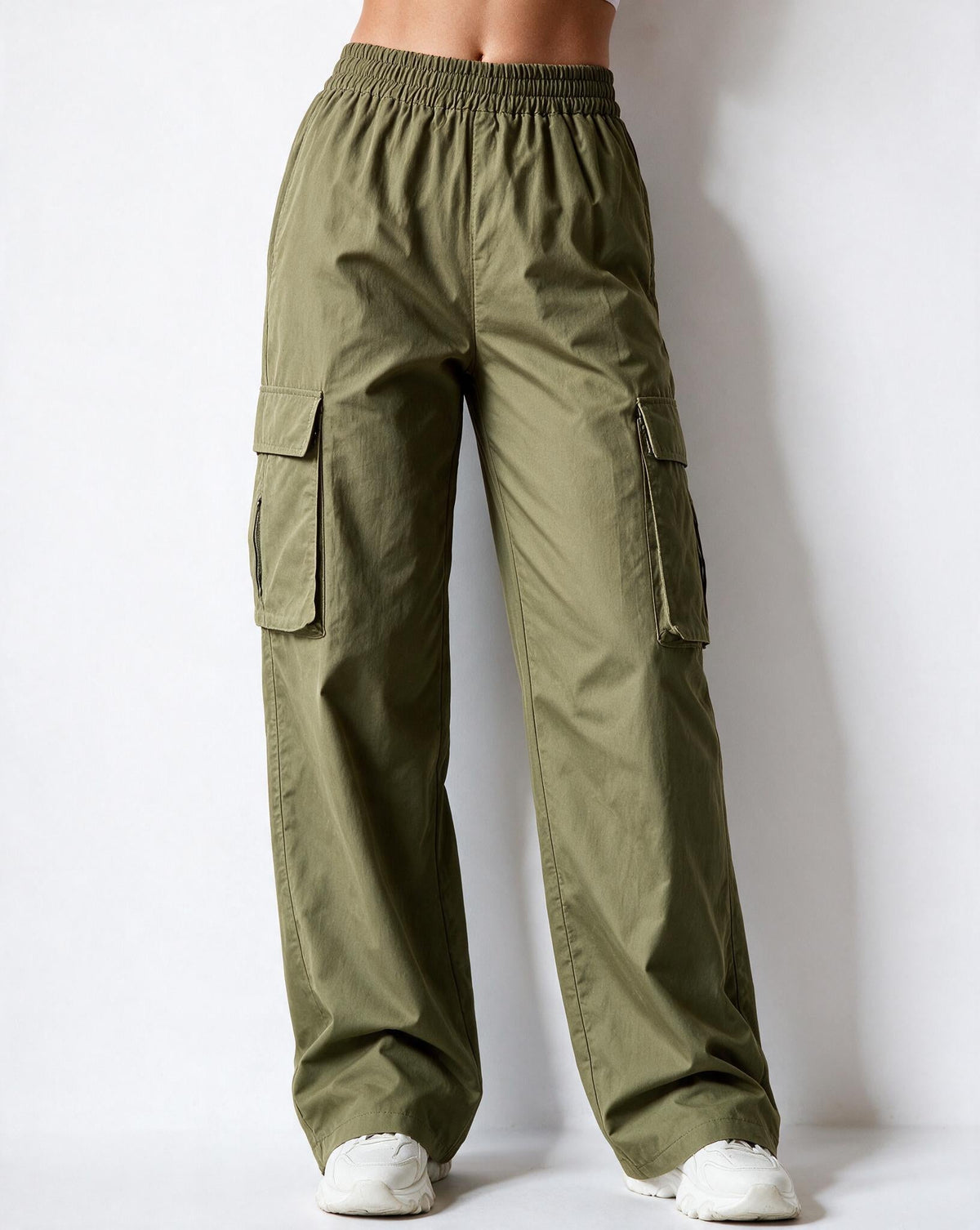 Loovay Zarelle Cargo Broek met Wijde Pijpen