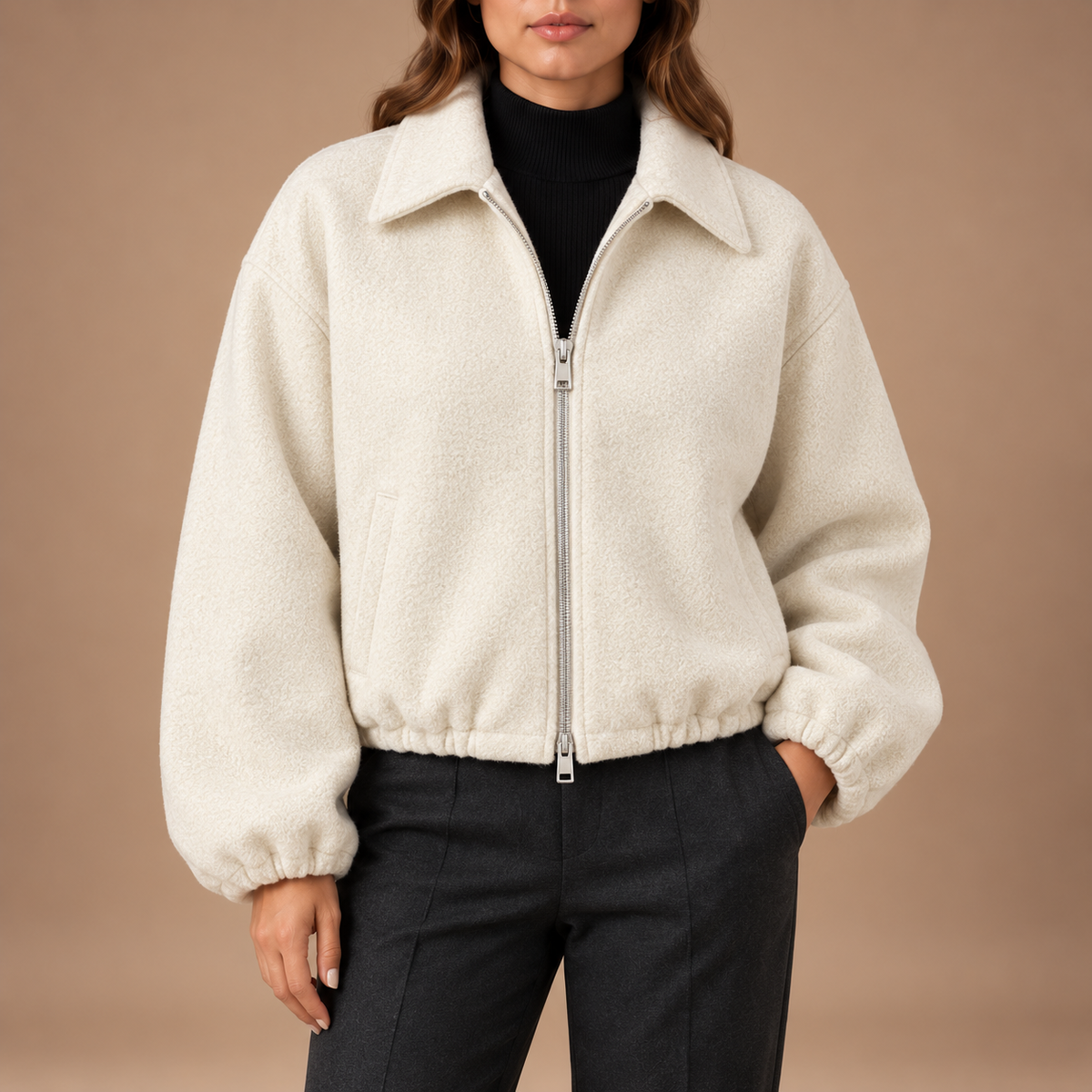 Loovay Larelle Tweedlook Blouson Jas
