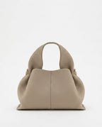 Loovay Rosalie Leren Handtas met Gebogen Handgreep