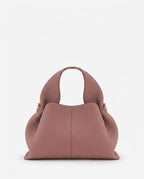 Loovay Rosalie Leren Handtas met Gebogen Handgreep