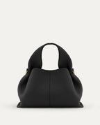 Loovay Rosalie Leren Handtas met Gebogen Handgreep