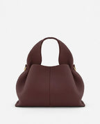 Loovay Rosalie Leren Handtas met Gebogen Handgreep