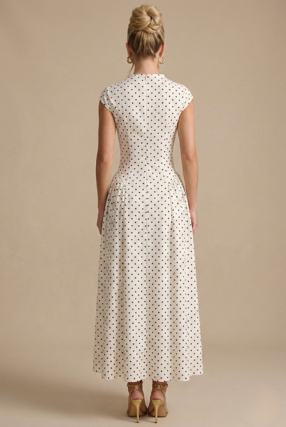 Loovay Adeline Polkadot Maxi Jurk