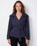 Loovay Marielle Korte Trenchcoat met Ceintuur