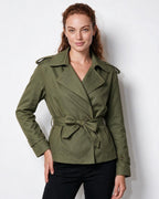 Loovay Marielle Korte Trenchcoat met Ceintuur