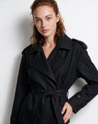 Loovay Marielle Korte Trenchcoat met Ceintuur