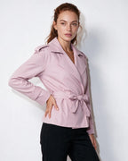 Loovay Marielle Korte Trenchcoat met Ceintuur