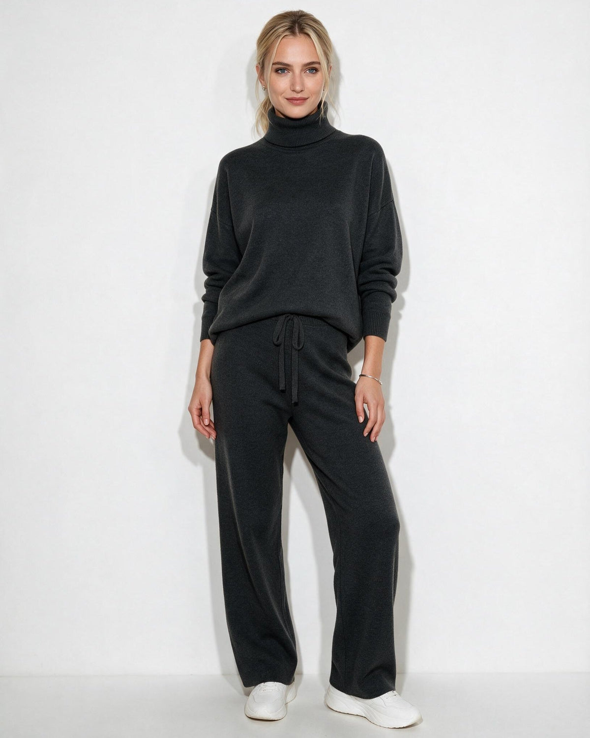 Loovay Melora Gebreide Loungewear Set met Coltrui