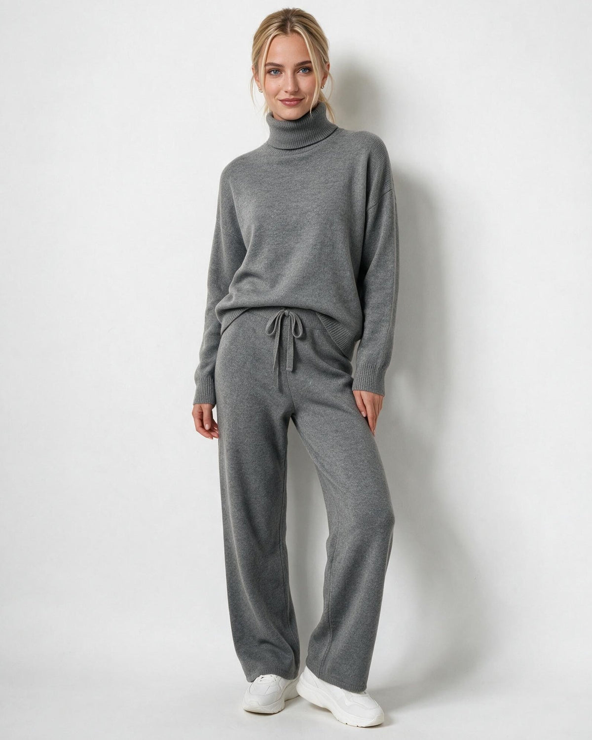 Loovay Melora Gebreide Loungewear Set met Coltrui