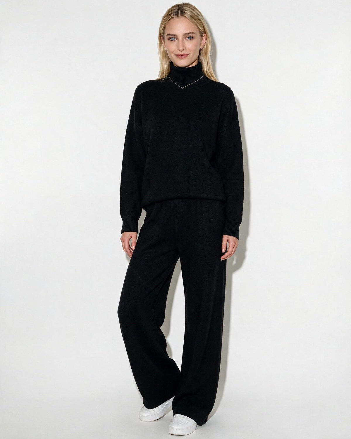 Loovay Melora Gebreide Loungewear Set met Coltrui
