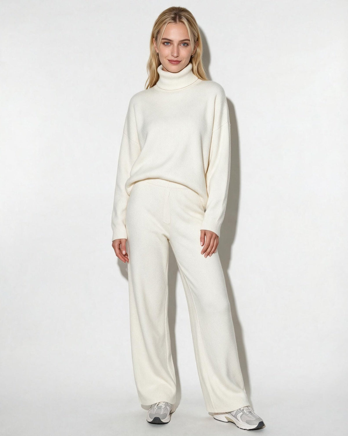 Loovay Melora Gebreide Loungewear Set met Coltrui