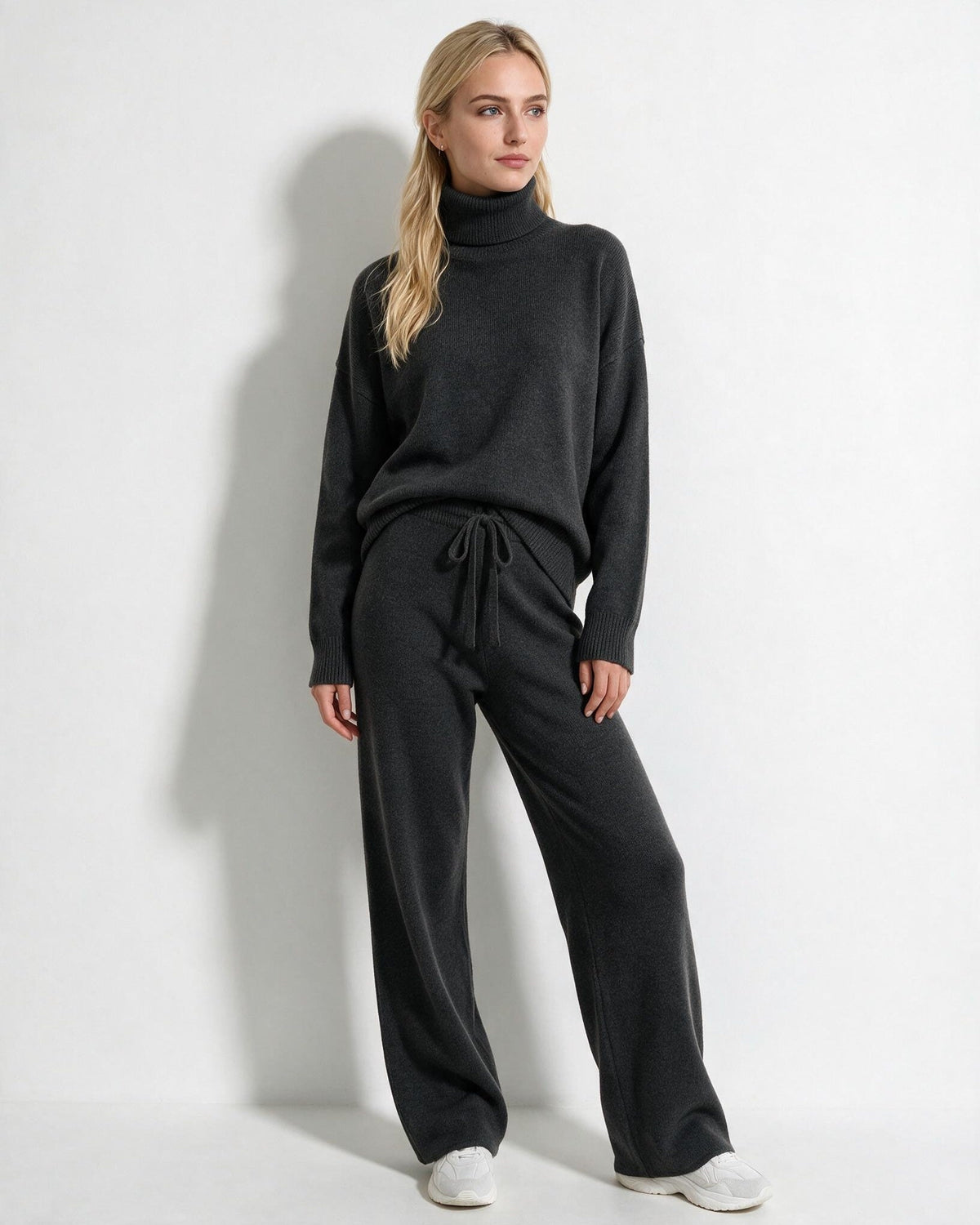 Loovay Melora Gebreide Loungewear Set met Coltrui