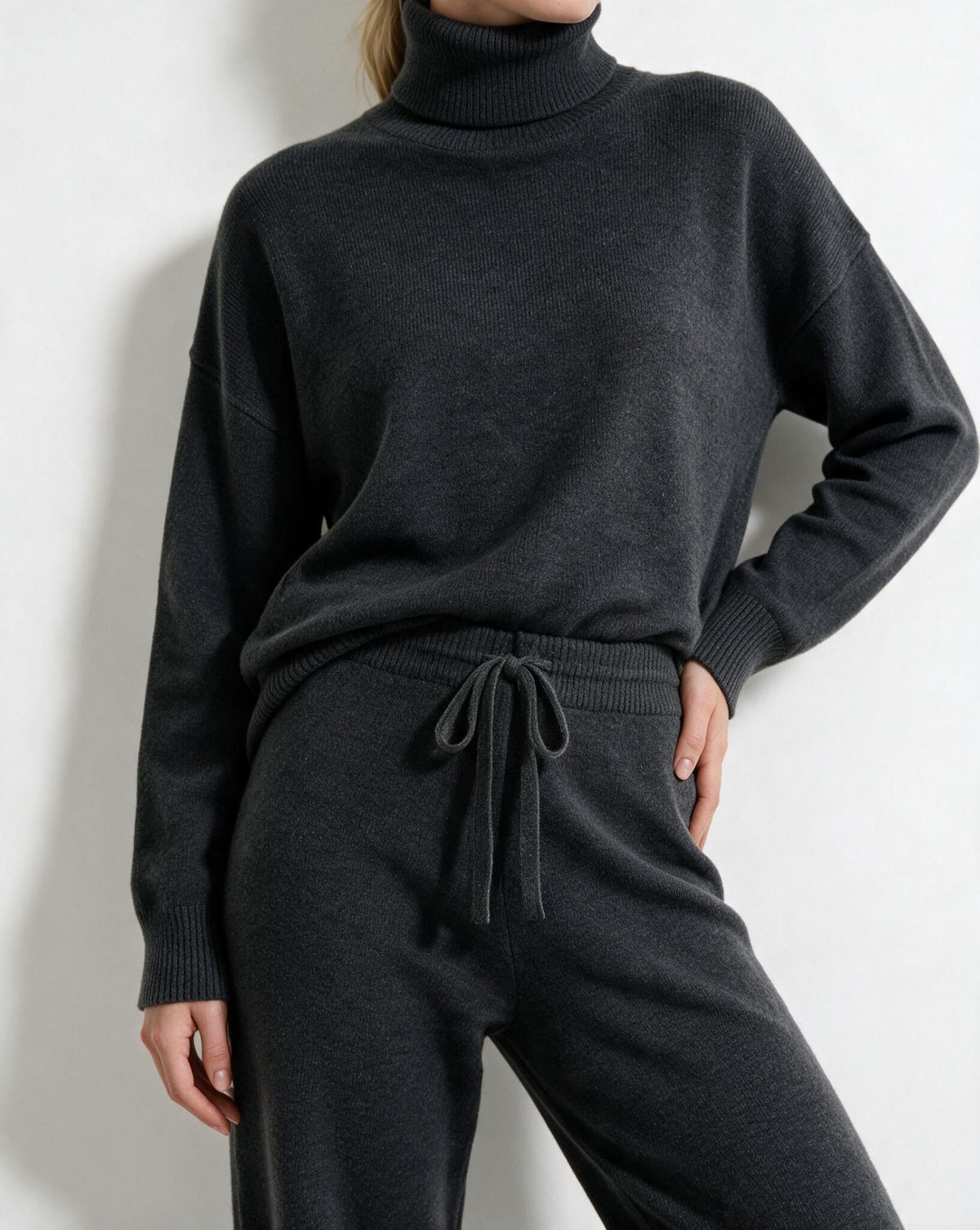 Loovay Melora Gebreide Loungewear Set met Coltrui