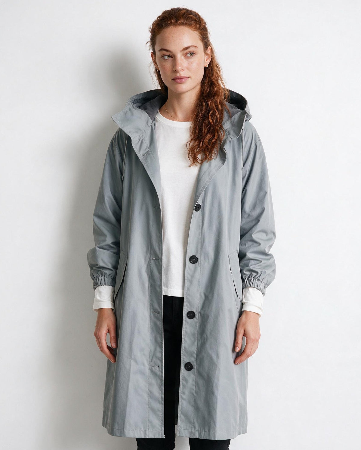 Loovay Zelina Lange Jas met Capuchon