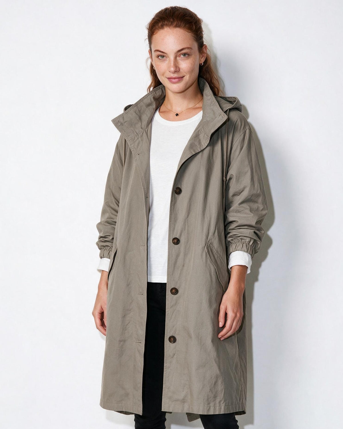 Loovay Zelina Lange Jas met Capuchon