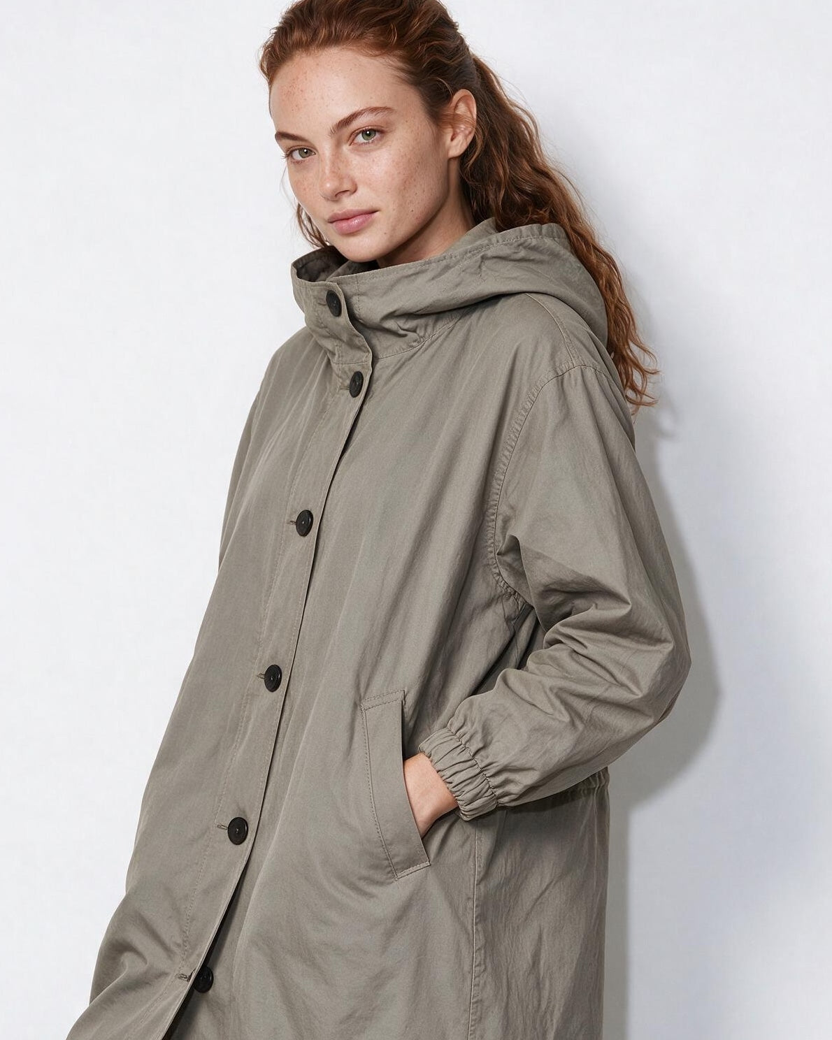 Loovay Zelina Lange Jas met Capuchon