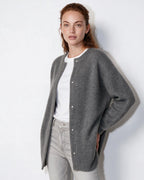 Loovay Sovelle Lang Damesvest, Oversized Pasvorm