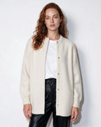 Loovay Sovelle Lang Damesvest, Oversized Pasvorm