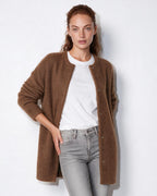 Loovay Sovelle Lang Damesvest, Oversized Pasvorm