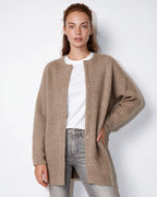 Loovay Sovelle Lang Damesvest, Oversized Pasvorm