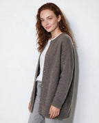 Loovay Sovelle Lang Damesvest, Oversized Pasvorm