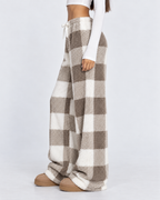 Loovay Damier Teddy Lounge Broek