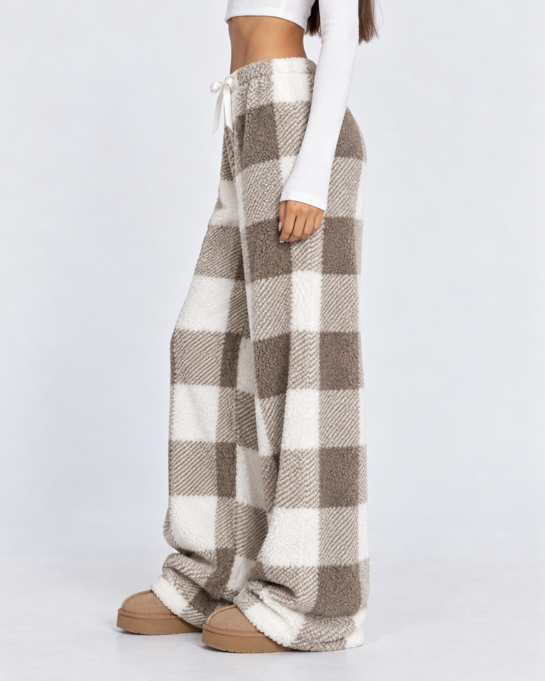 Loovay Damier Teddy Lounge Broek