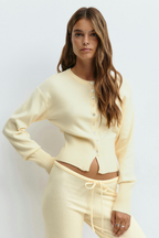 Loovay Maillevie Gebreide Loungeset met Wijde Broek