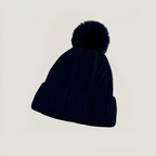 Loovay Oriana Gebreide Muts met Pompon