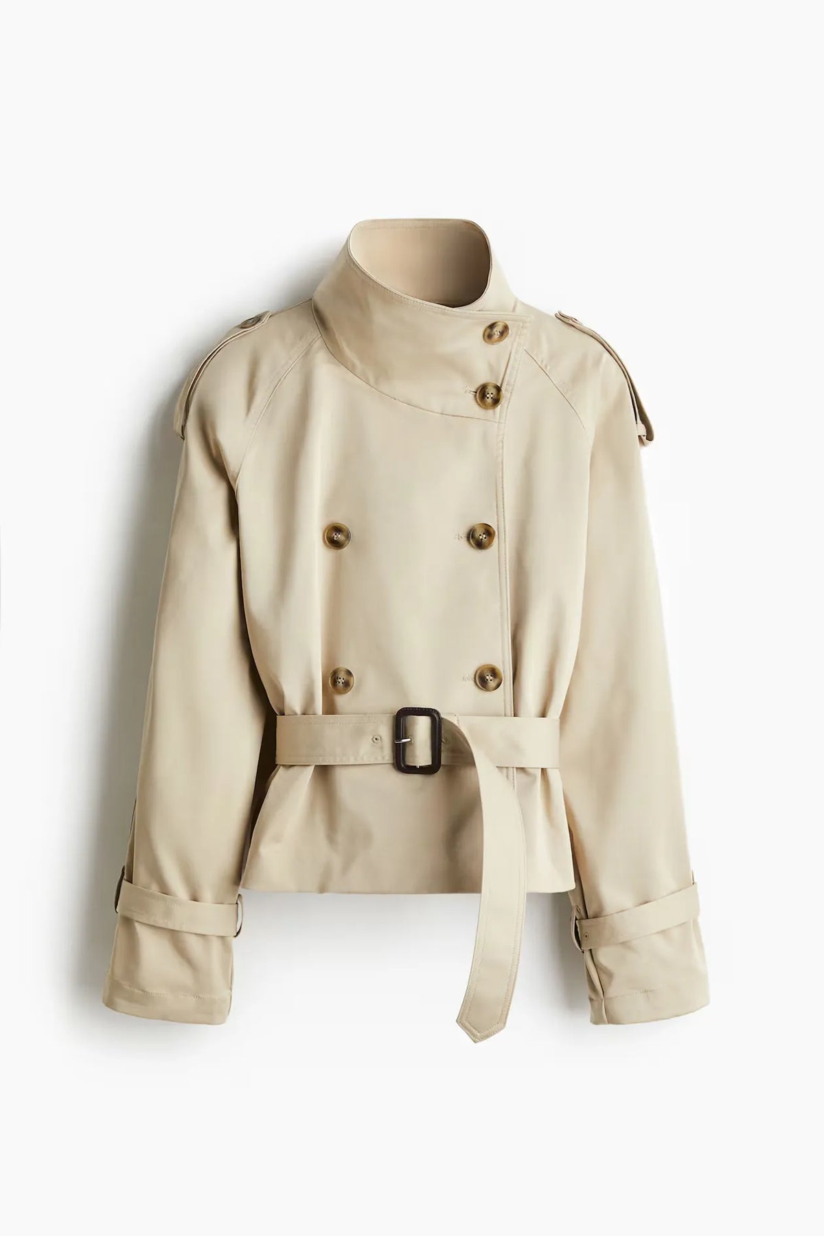 Loovay Amorélie Korte Trenchcoat met Ceintuur