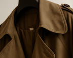 Loovay Solenne Korte Trenchcoat met Ceintuur