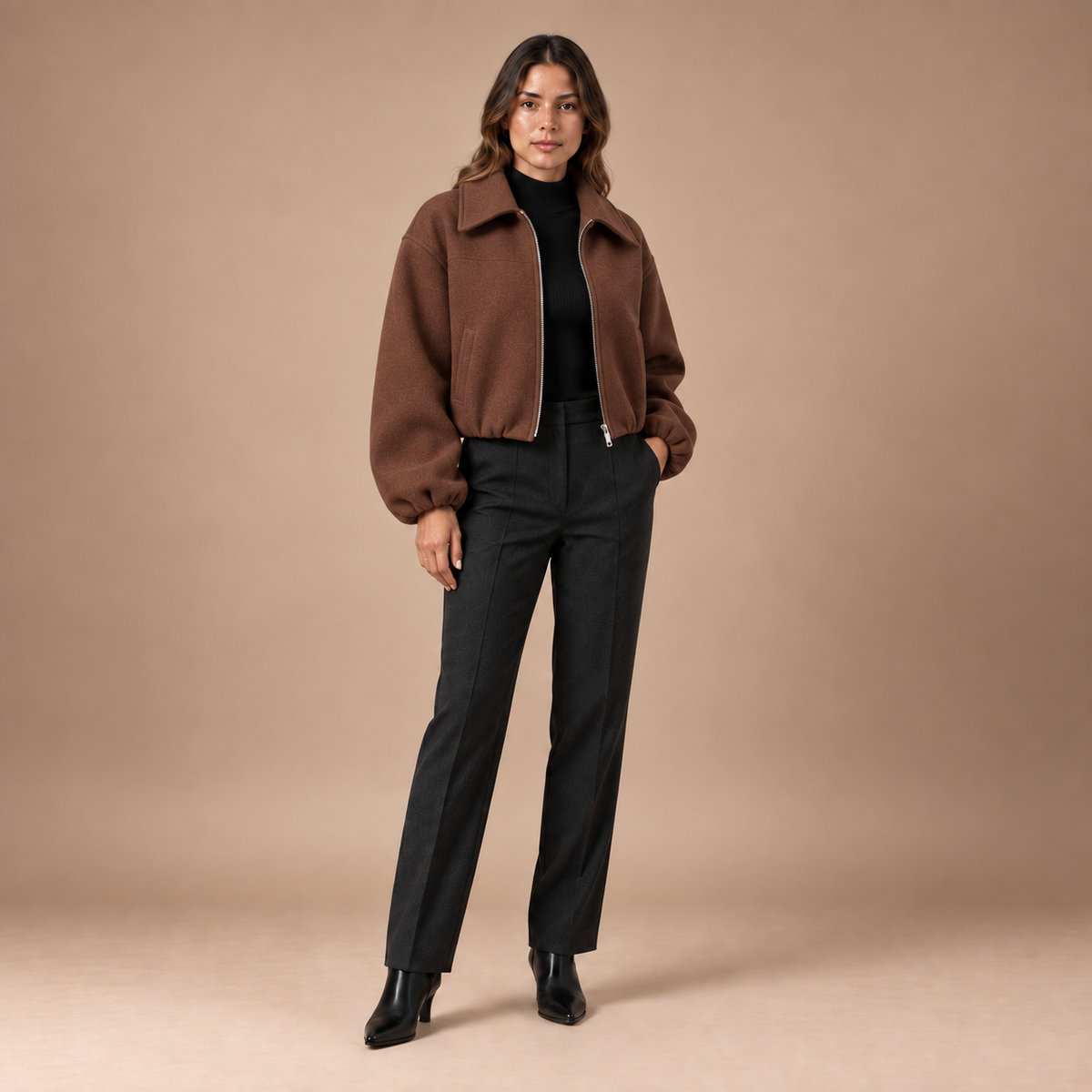 Loovay Larelle Tweedlook Blouson Jas
