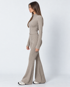 Loovay Maillora Gebreide Set met Ritsvest