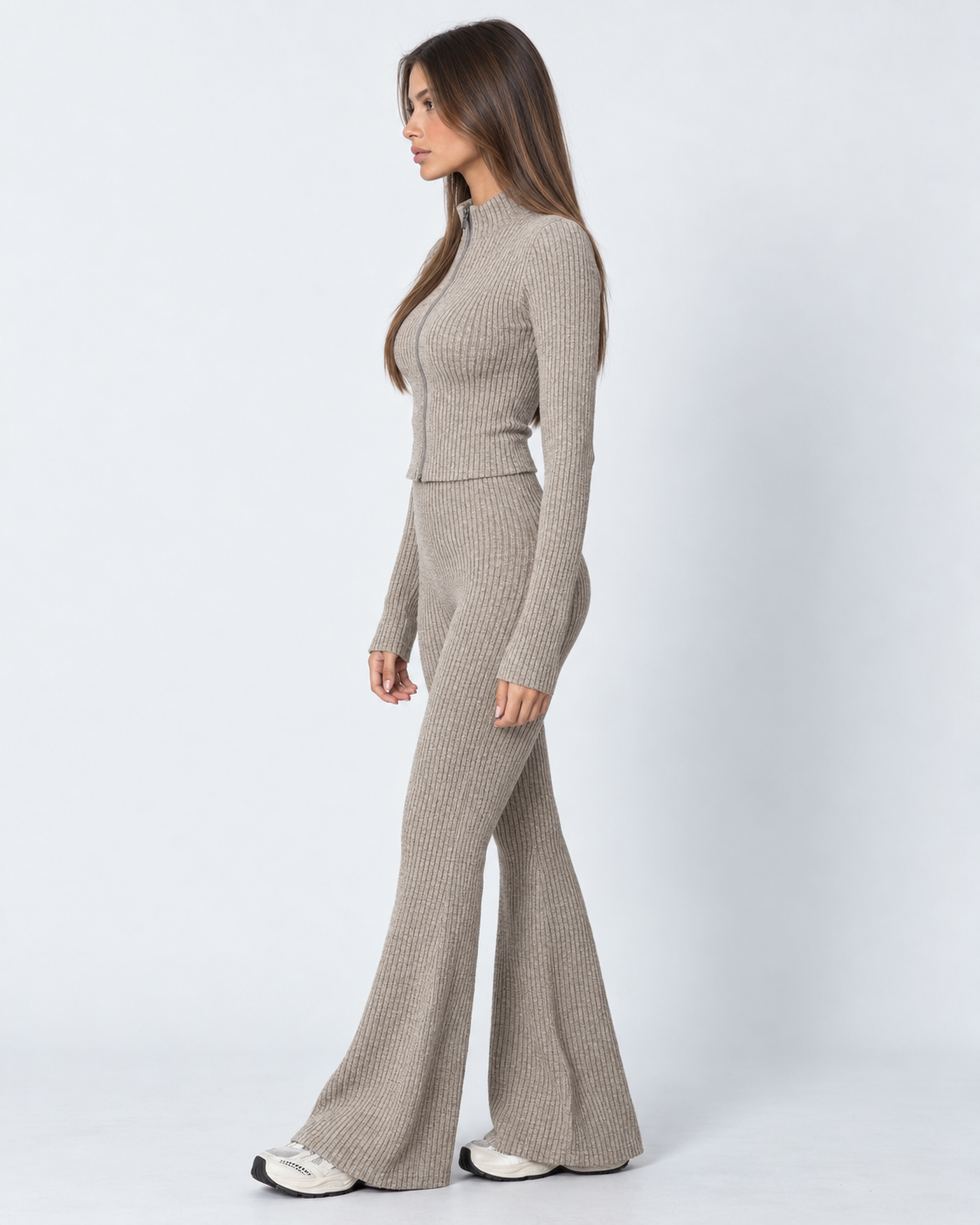 Loovay Maillora Gebreide Set met Ritsvest