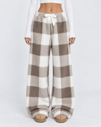 Loovay Damier Teddy Lounge Broek