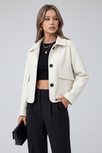 Loovay Laurine Korte Utility Jas met Klepzakken